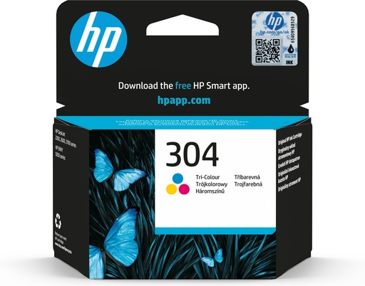 [60798] HP 304 Tri-color Original Ink Cartridge
