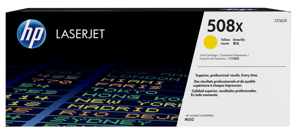 HP CF362X/508X - Toner jaune, 9 500 pages