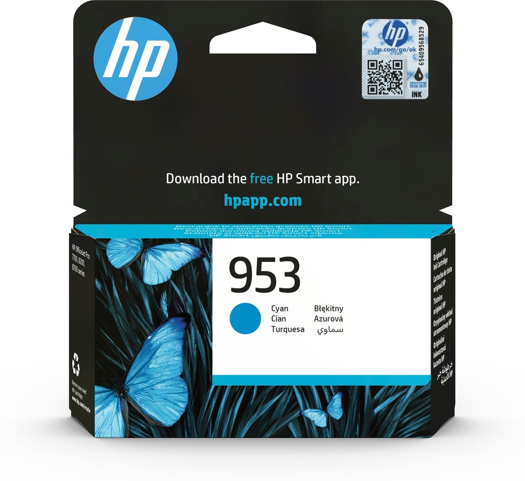 HP F6U12AE - Cartouche d'encre cyan, 700 pages