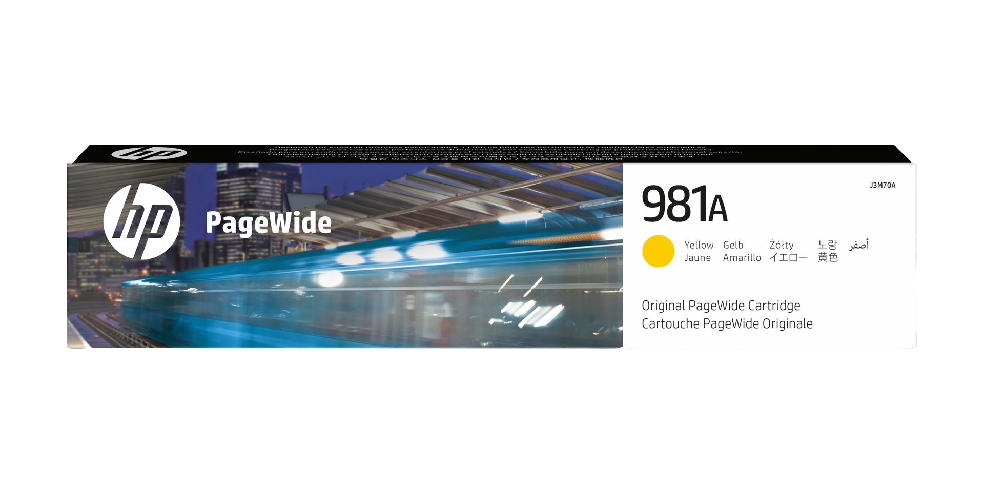 HP J3M70A/981A - Cartouche d'encre jaune, 6 000 pages
