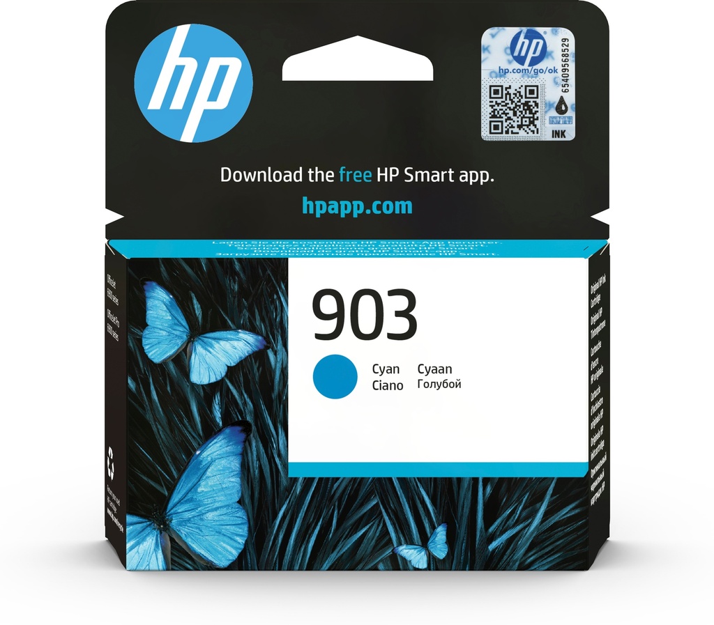 HP T6L87AE - Cartouche d'encre cyan, 315 pages
