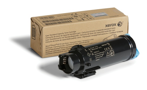 [62628] Xerox Cartouche de toner Cyan de Capacité standard Phaser® 6510, WorkCentre® 6515 (1000 pages) - 106R03473