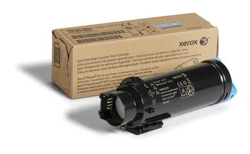 [62630] Xerox Cartouche de toner Cyan de Très haute capacité Phaser® 6510, WorkCentre® 6515 (4300 pages) - 106R03690