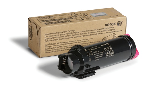 [62632] Xerox Cartouche de toner Magenta de Grande capacité Phaser® 6510, WorkCentre® 6515 (2400 pages) - 106R03478