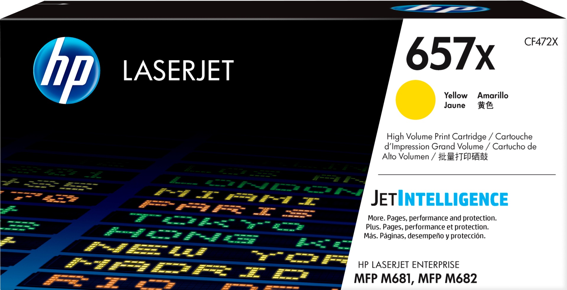 HP CF472X/657X - Toner jaune, 23 000 pages