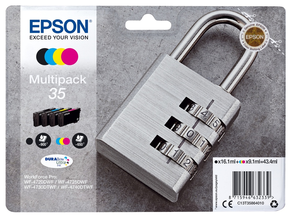 Epson C13T35864010 - Cartouche d'encre multipack couleurs (Pack de 3)