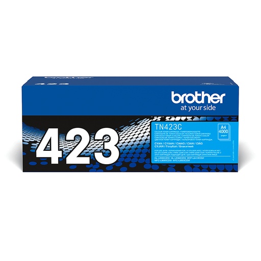 [63956] Brother TN-423C Kit toner cyan haute capacité, 4.000 Feuilles ISO/IEC 19752 pour Brother HL-L 8260/8360