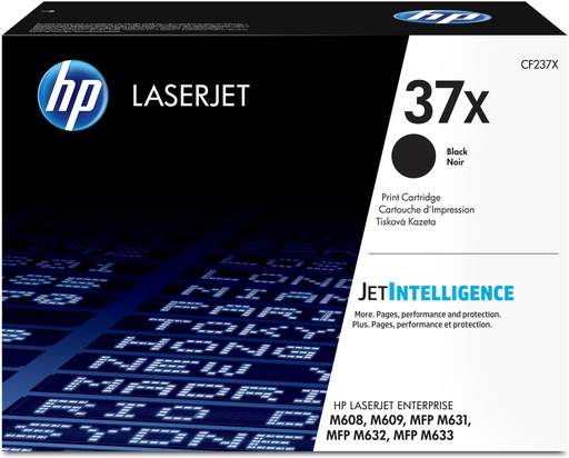 [64018] HP CF237X/37X Cartouche toner haute capacité, 25.000 Pages ISO/IEC 19752 pour HP E 60055/LaserJet M 608/LaserJet M 631