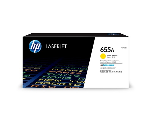 [64023] HP CF452A/655A Cartouche toner jaune, 10.500 Feuilles ISO/IEC 19752 pour HP LaserJet M 652/681