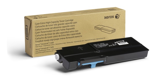 [66246] Xerox Cartouche de toner Cyan de Très haute capacité Imprimante couleur ® VersaLink® C400​/​multifonctions ® VersaLink® C405 (8000 pages) - 106R03530