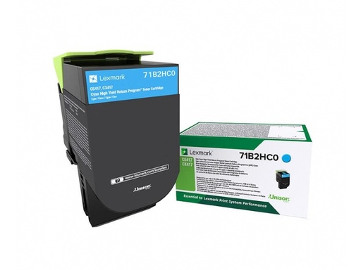 [66879] Lexmark 71B2HC0 Cartouche de toner 1 pièce(s) Original Cyan