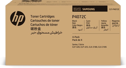 [71228] Samsung CLT-P4072C 4-pack Cyan/Magenta/Yellow/Black Original Toner Cartridge