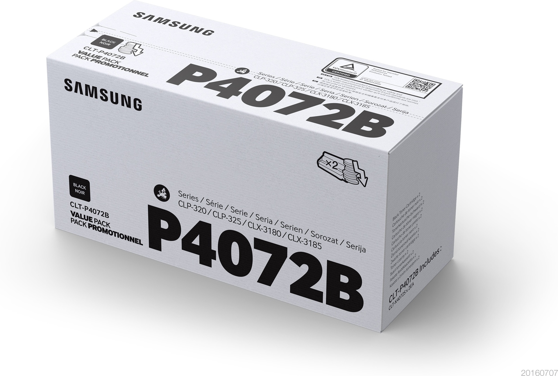 HP SU381A - Toner noir, 2 x 1 500 pages