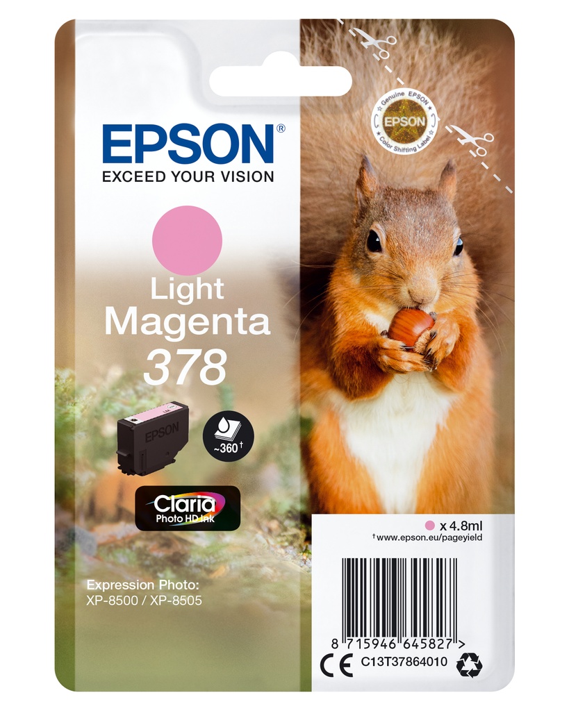 Epson C13T37864010 - Cartouche d'encre magenta, 360 pages