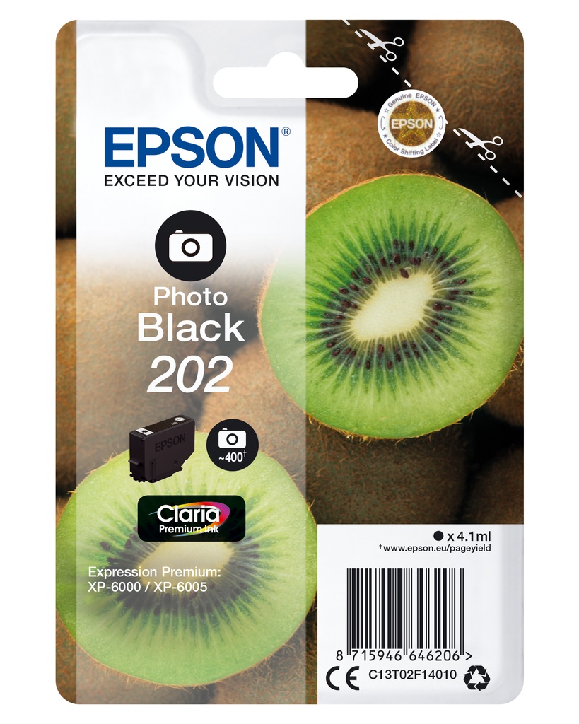 Epson C13T02F14010 - Cartouche d'encre noire, 400 pages