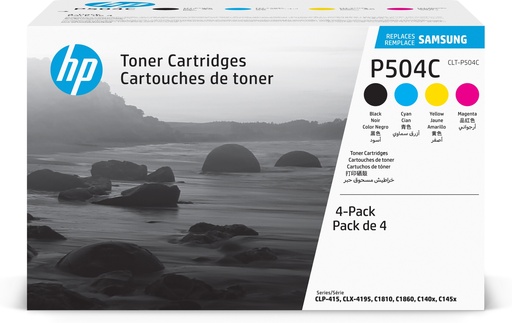 [72591] HP SU400A/CLT-P504C Cartouche toner MultiPack Bk,C,M,Y 2500pg + 3x1800pg UE4 pour Samsung CLP 415