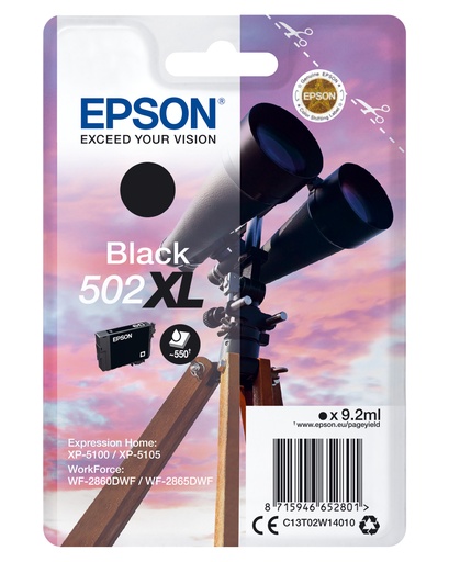 [72735] Epson Singlepack Black 502XL Ink