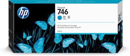 [72803] HP 746 300-ml Cyan DesignJet ink cartridge