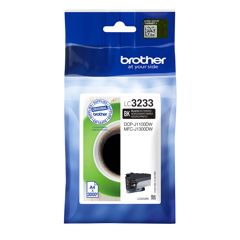 Brother LC3233BK - Cartouche d'encre noire, 3 000 pages