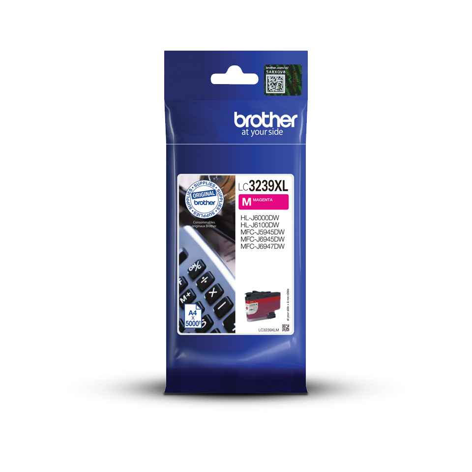 Brother LC-3239XLM - Cartouche d'encre magenta, 5 000 pages