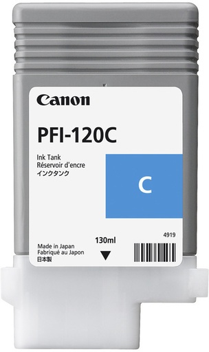 [73169] Canon 2886C001/PFI-120C Cartouche d'encre cyan 130ml pour Canon IPF GP-200/TM-200/TM-255