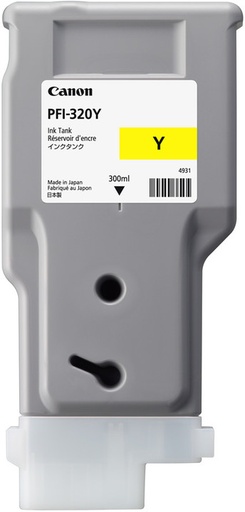 [73176] Canon 2893C001/PFI-320Y Cartouche d'encre jaune 300ml pour Canon IPF GP-200/TM-200/TM-255