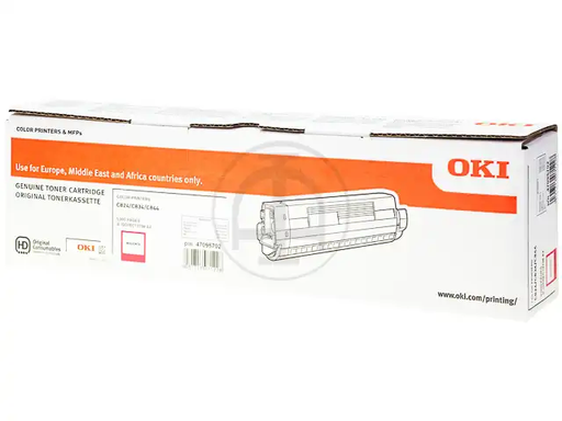 [91710] OKI 47095702 Kit toner magenta, 5.000 Feuilles ISO/IEC 19752 pour OKI C 824/834