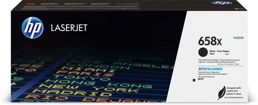 [91773] HP 658X High Yield Black Original LaserJet toner cartridge