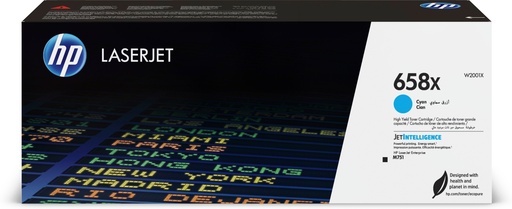 [91776] HP 658X High Yield Cyan Original LaserJet toner cartridge