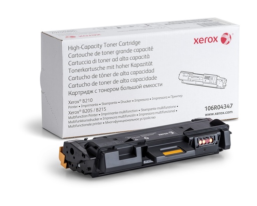 [93003] Xerox Cartouche de toner Noir de Grande capacité Imprimante ® B210, Imprimante multifonction ® B205​/​ ® B215 (3000 pages) - 106R04347