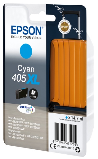 [95445] Epson 405XL DURABrite Ultra Ink ink cartridge 1 pc(s) Original High (XL) Yield Cyan