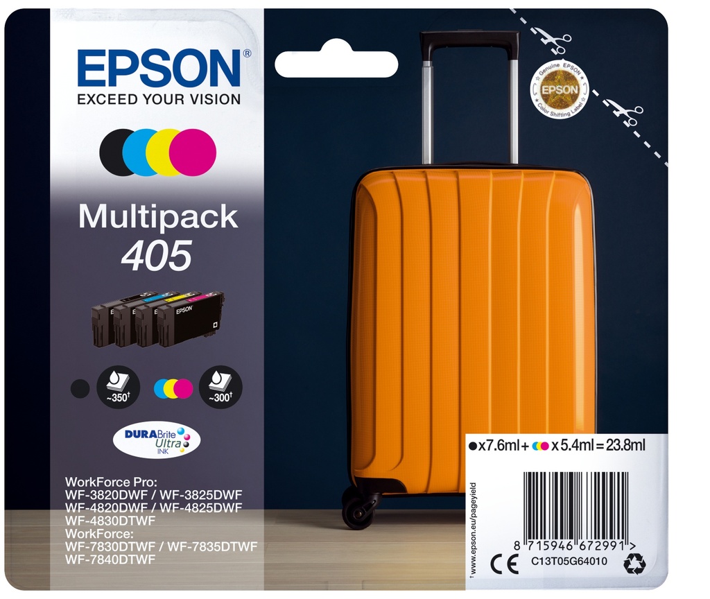 Epson C13T05G64010 - Cartouche d'encre multipack couleurs (Pack de 4)