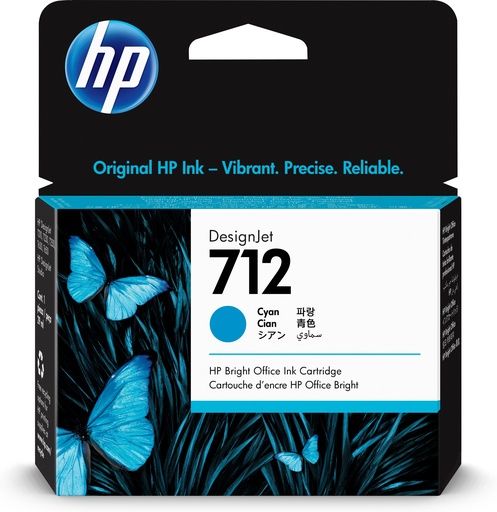 [95904] HP 712 29-ml Cyan DesignJet ink cartridge