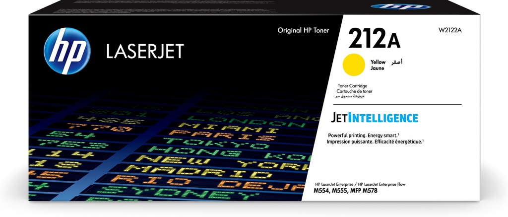 HP W2122A/212A - Toner jaune, 4 500 pages
