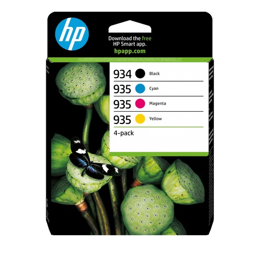 [96230] HP 934 Black/935 Cyan/Magenta/Yellow 4-pack Original Ink Cartridges ink cartridge