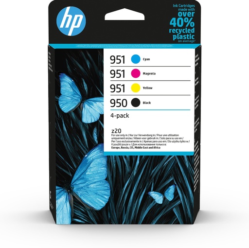 [96233] HP 950 Black/951 Cyan/Magenta/Yellow 4-pack Original Ink Cartridges ink cartridge