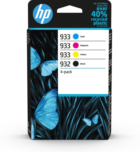 [96546] HP 932 Black/933 Cyan/Magenta/Yellow 4-pack Original Inks ink cartridge