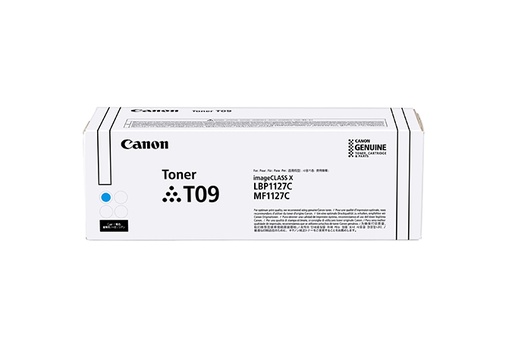 [97176] Canon 3019C006/T09C Cartouche toner cyan, 5.900 Feuilles ISO/IEC 19752 pour Canon X C 1127