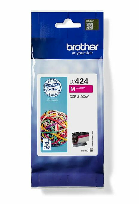 Brother LC424M - Cartouche d'encre magenta, 750 pages