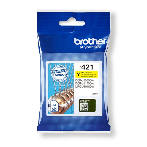 [100387] Brother LC-421Y ink cartridge 1 pc(s) Original Yellow