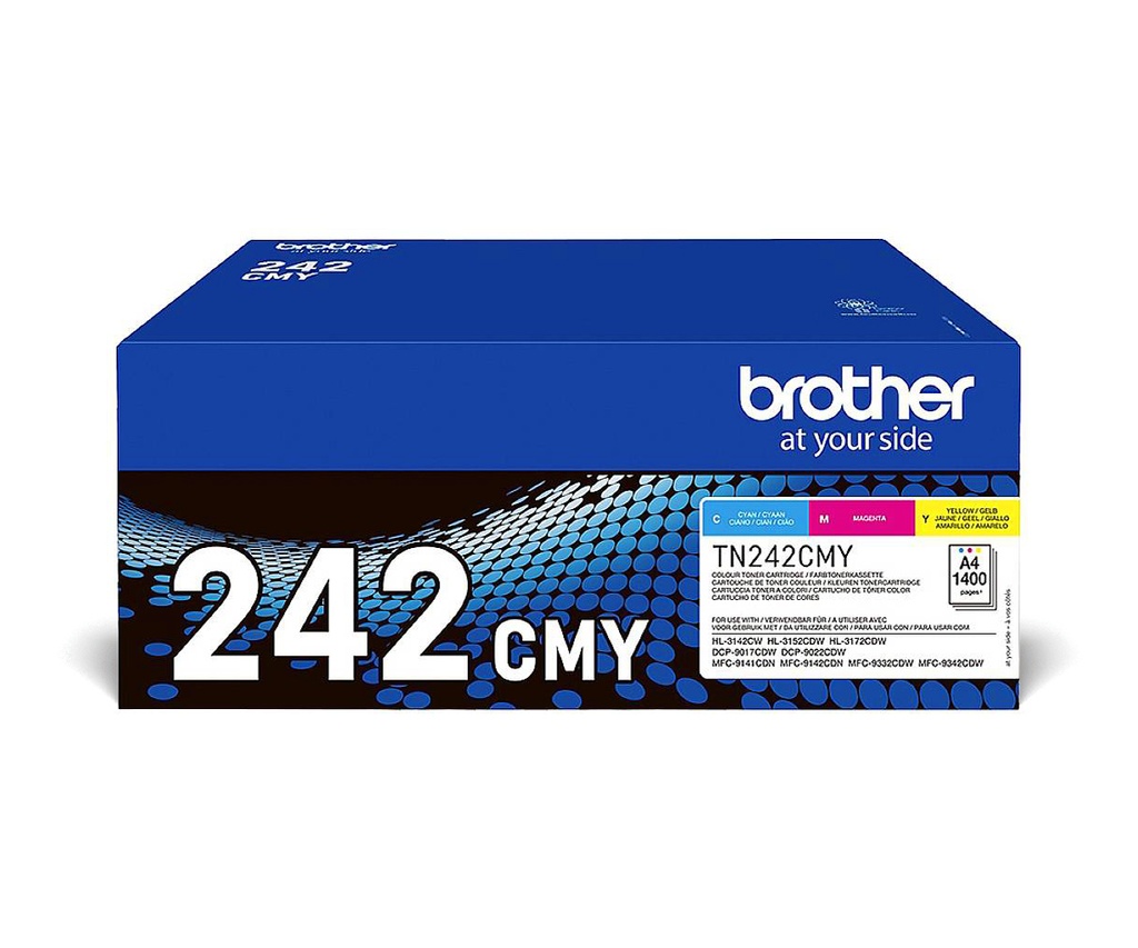 Brother TN-242CMY - Toner pack couleurs, 3 x 1 400 pages