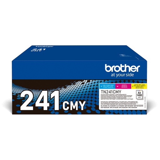 [105696] Brother TN-241CMY Toner MultiPack C,M,Y, 3x1.400 Feuilles ISO/IEC 19798 UE3 pour Brother HL-3140