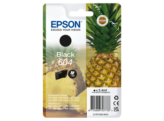 Epson C13T10G14010 - Cartouche d'encre noire, 150 pages