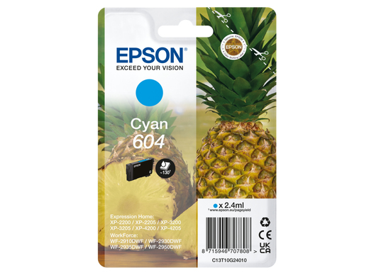 Epson C13T10G24010 - Cartouche d'encre cyan, 130 pages