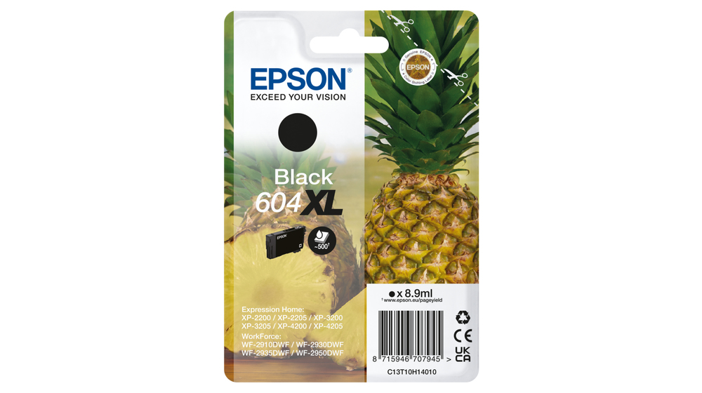 Epson C13T10H14010 - Cartouche d'encre noire haute capacité, 500 pages
