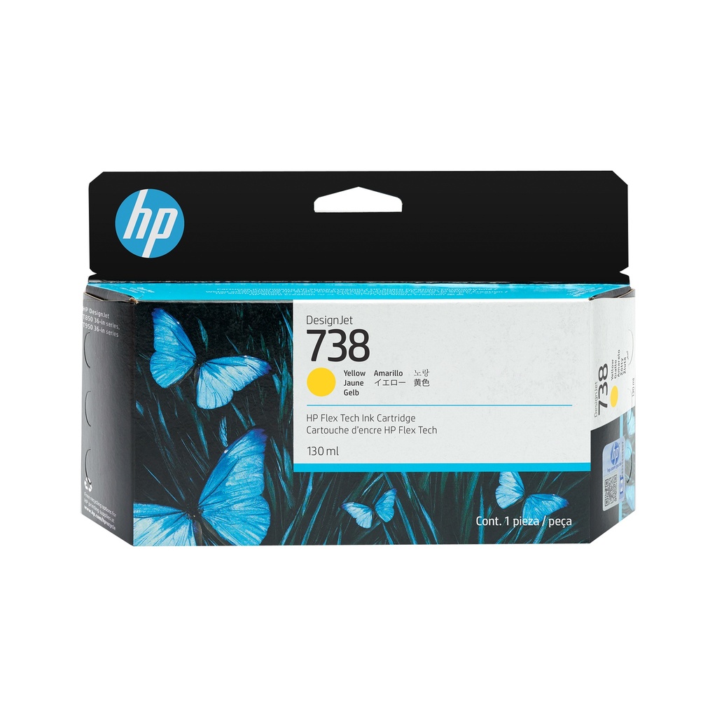 HP 498N7A/738 - Cartouche d'encre jaune