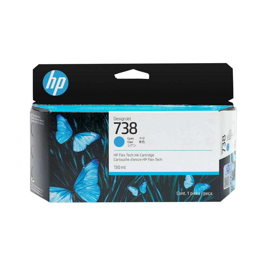 HP 498N5A/738 - Cartouche d'encre cyan