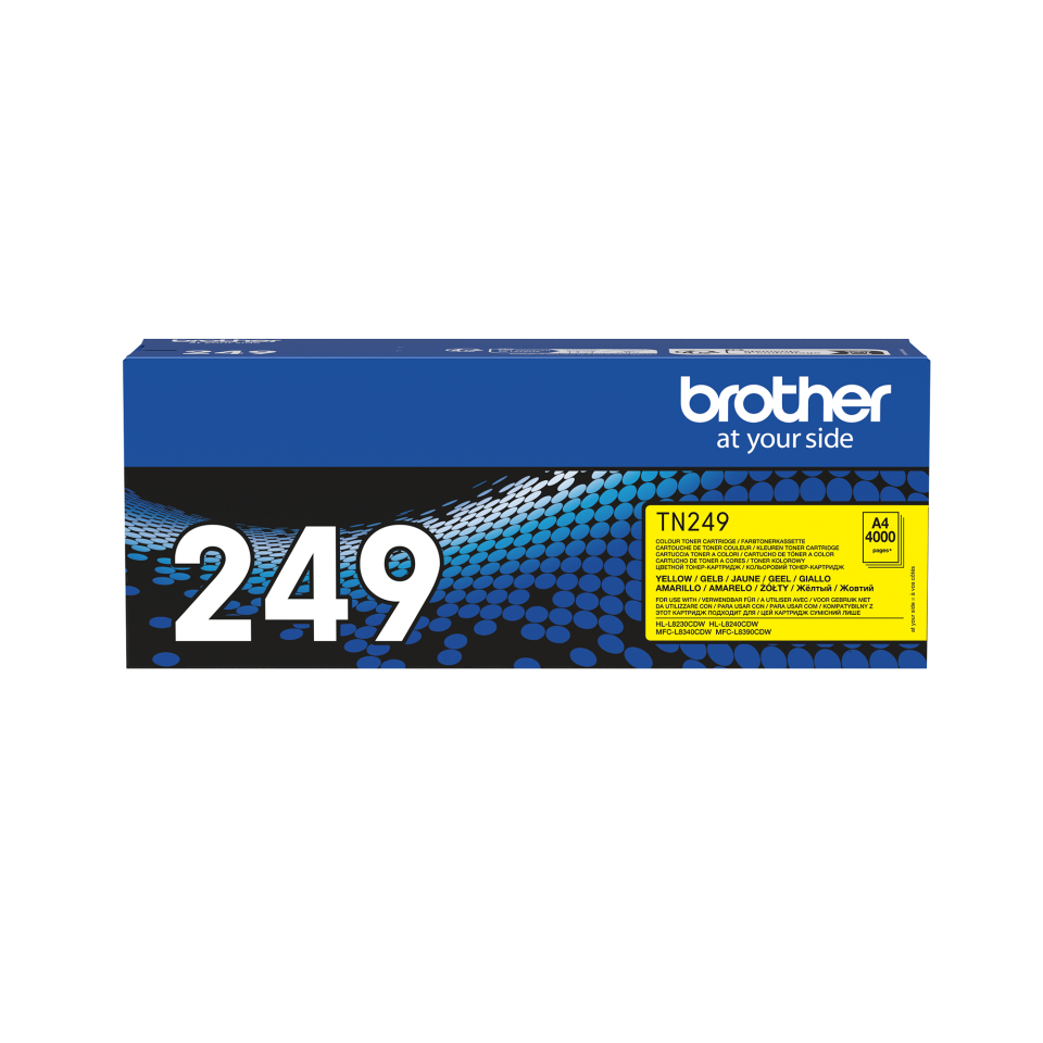 Brother TN-249Y - Toner jaune haute capacité, 4 000 pages