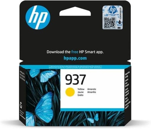 [P329017] HP 4S6W4NE/937 Cartouche à  tête d'impression jaune, 800 Feuilles ISO/IEC 19752 pour HP OfficeJet Pro 9100