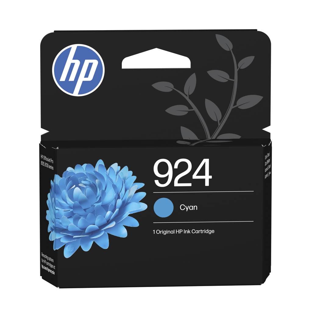 HP 4K0U3NE/924 - Cartouche d'encre cyan, 400 pages